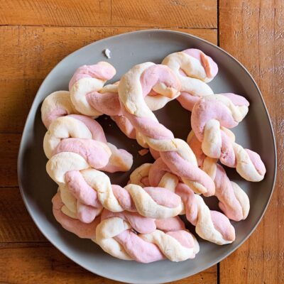 Festive, Gluten Free, Candy Cane Sugar Cookie Recipe