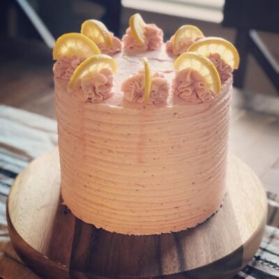 Gluten Free Strawberry Lemonade Tiered Cake Recipe