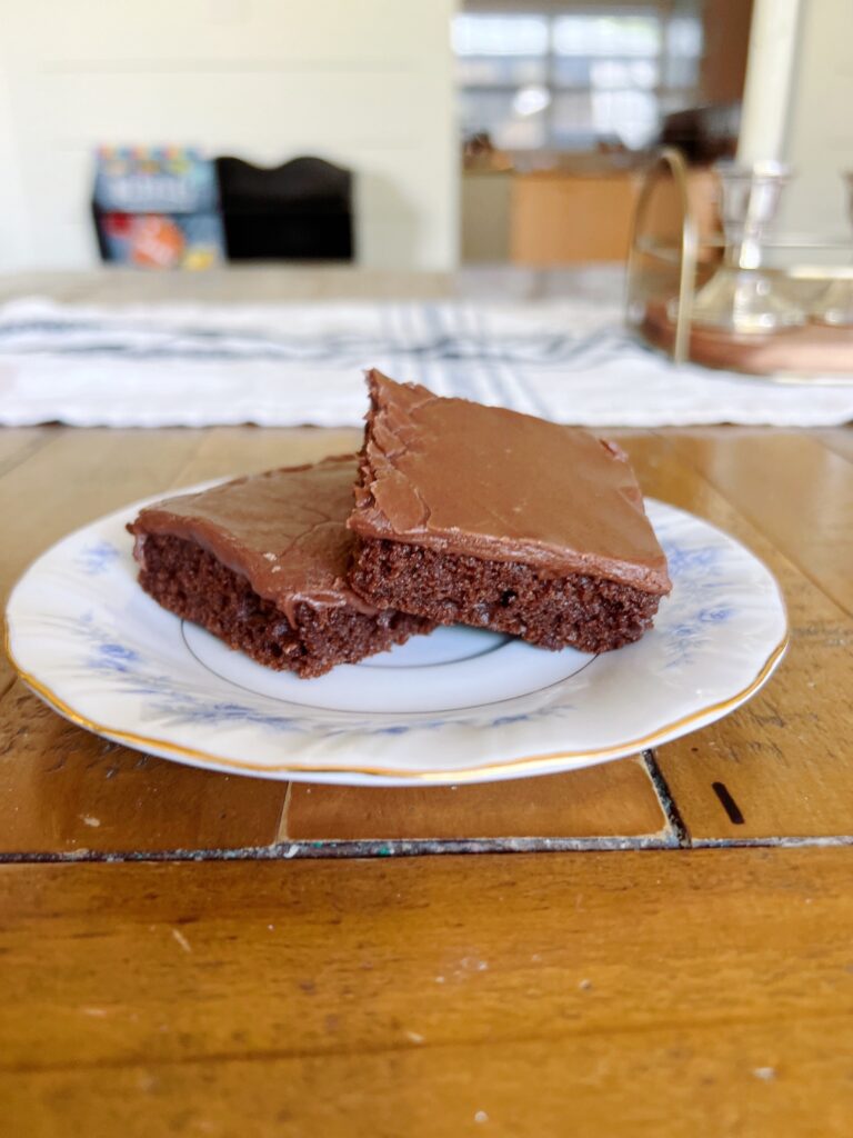 EASY Gluten Free Chocolate Texas Sheet Cake Recipe