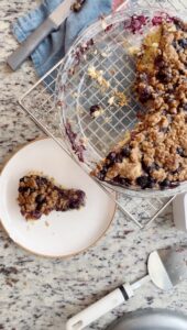 The Best Gluten Free Blueberry Buckle (SO easy!)