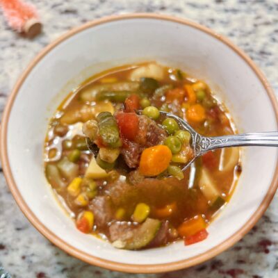Instant Pot Vegetable Beef Soup Recipe (Gluten-Free)