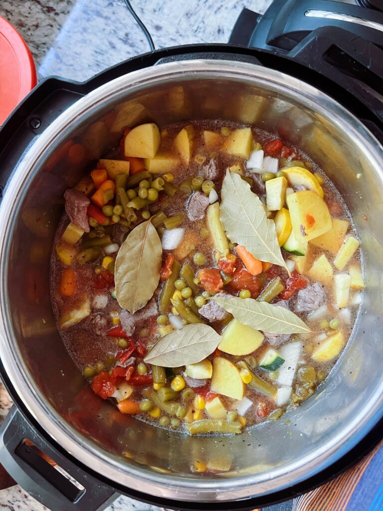 Instant Pot Vegetable Beef Soup Recipe (Gluten-Free)
