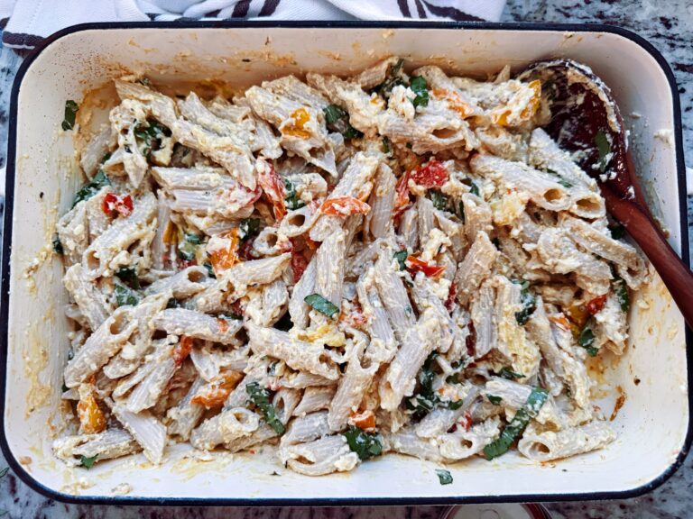 Gluten Free Baked Feta Pasta Recipe With Chicken