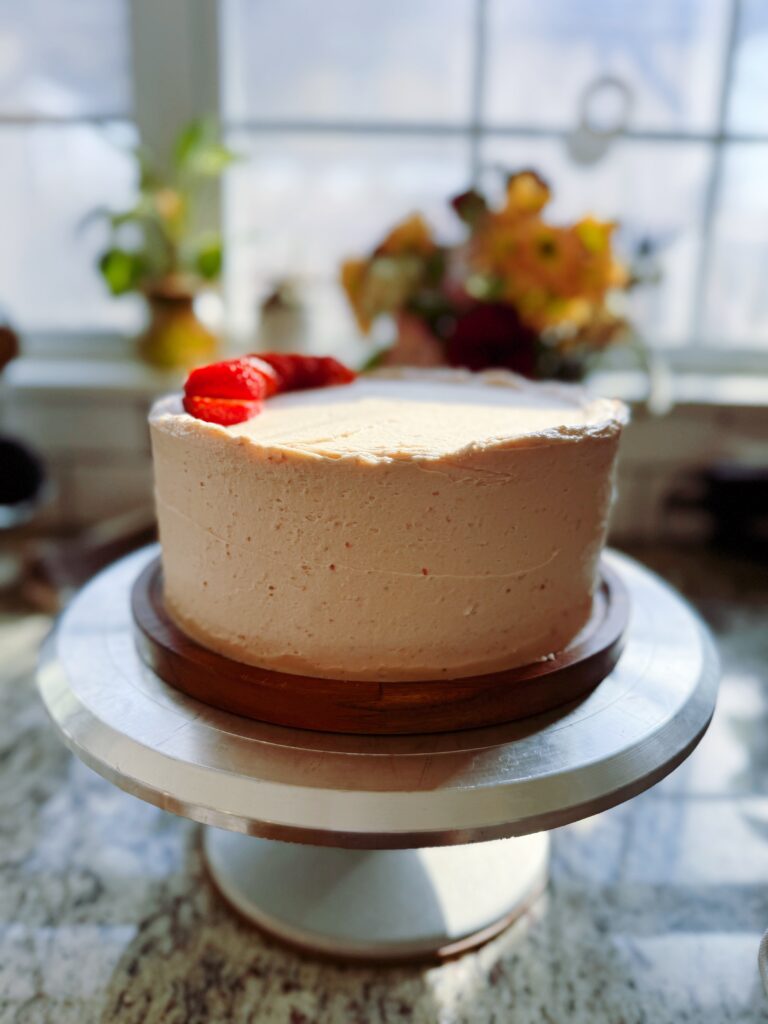 Homemade Gluten Free Strawberry Cake Recipe