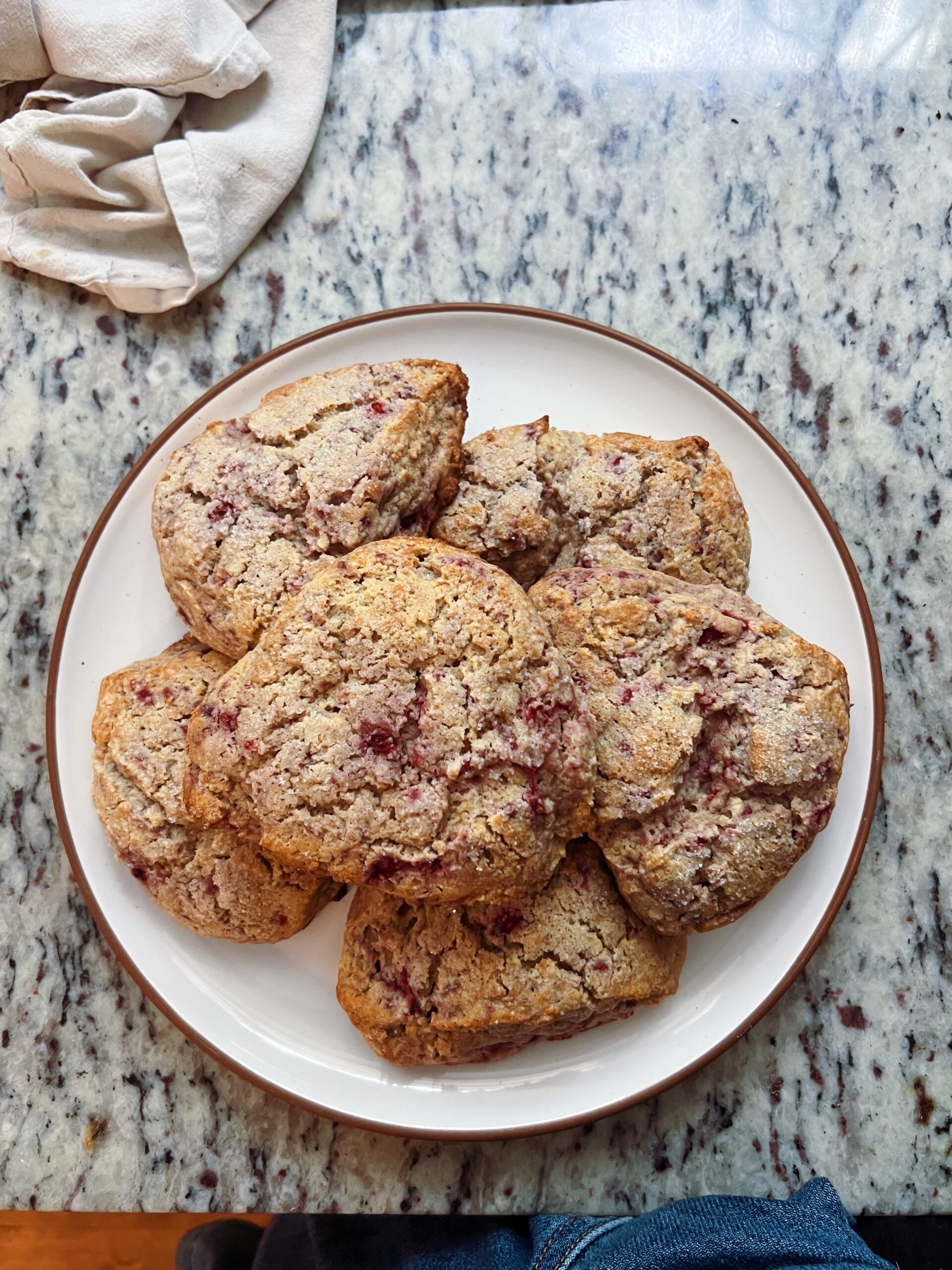 Gluten Free Raspberry Scone Recipe | With Lemon Curd