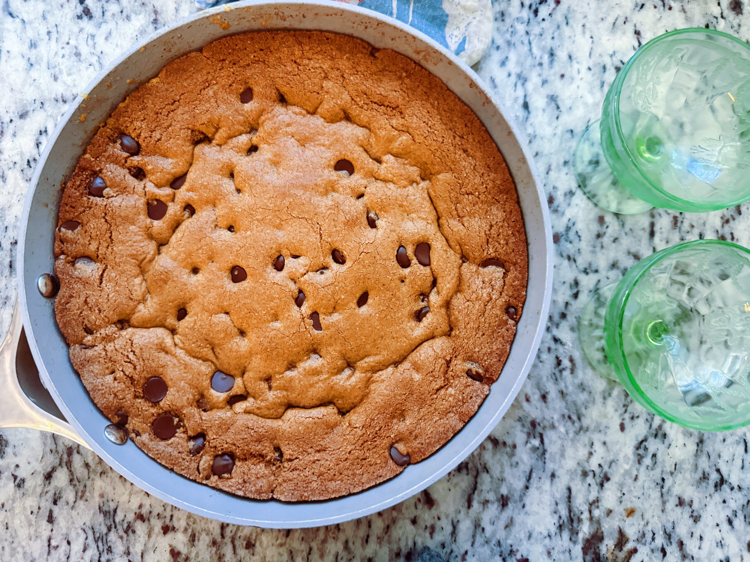 Gluten-Free Chocolate Chip Cookie Skillet (Pizookie)