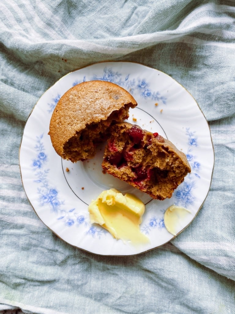 gluten free cranberry orange muffin
