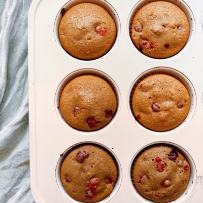 gluten free cranberry orange muffin
