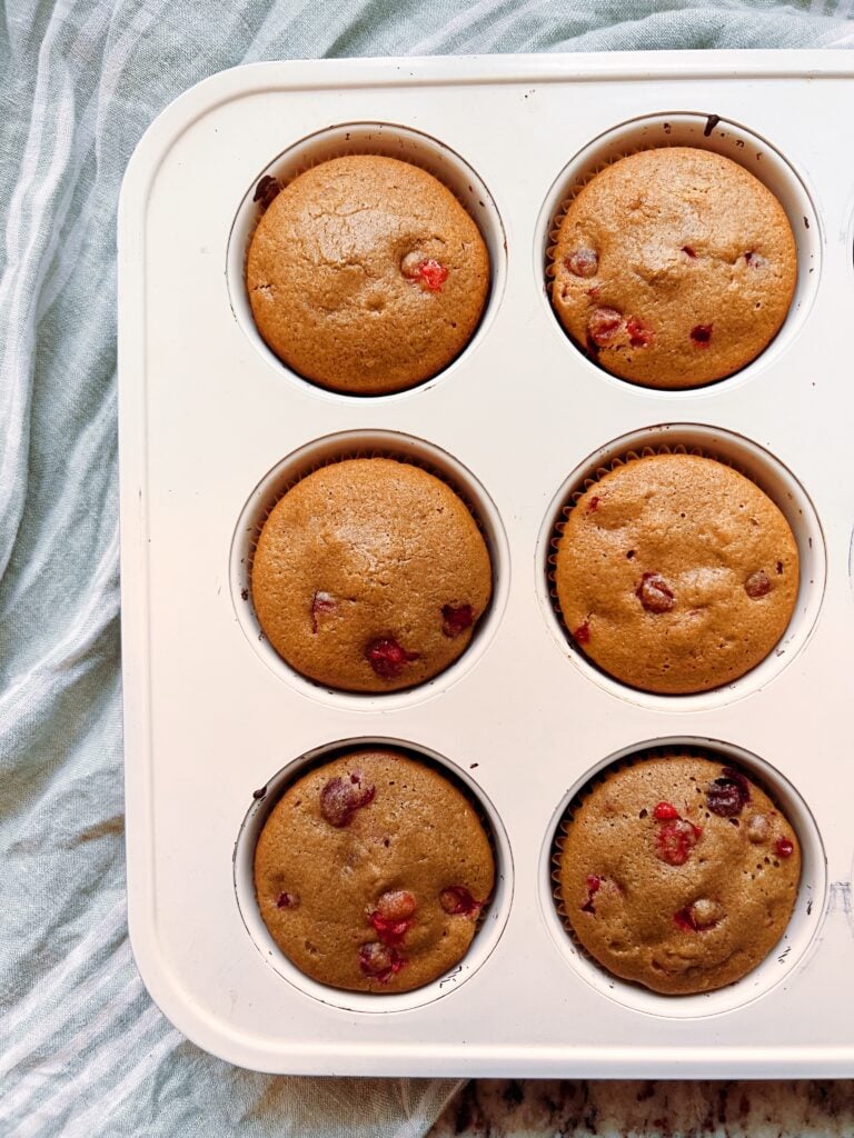 gluten free cranberry orange muffin